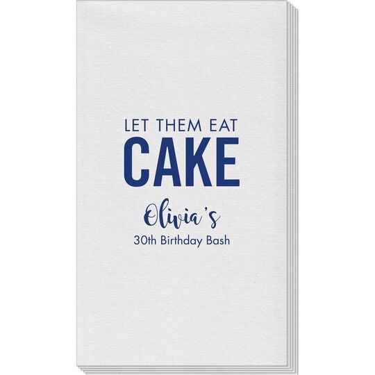 Let Them Eat Cake Linen Like Guest Towels